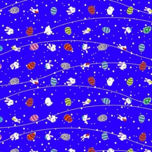 25~100 Sacos Express P/OVO DE PÁSCOA COELHOS AZUL Ovo Páscoa 100g a 150g - 24X24 cm INOVE (CHOCO)