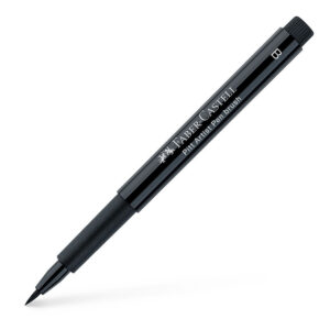 Caneta artística Pitt Preta B 167499N Faber-Castell