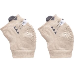 Joelheira Antiderrapante Bebê Tigre Bege