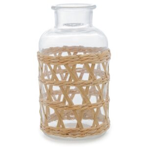 Vaso Wolff Vidro Fibra Natural 19,5cm