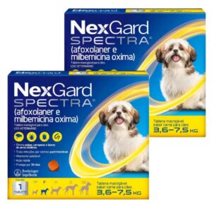 02Nexgard Spectra Cães De 3,6 A 7,5kg Caixa Lacrada Original