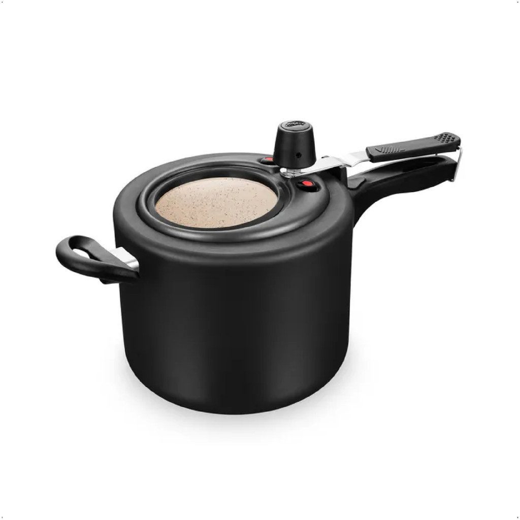 Panela de Press?o 4,5L Alum?nio Visor Vidro 1 Panela de Pressão 4,5L Alumínio Visor Vidro