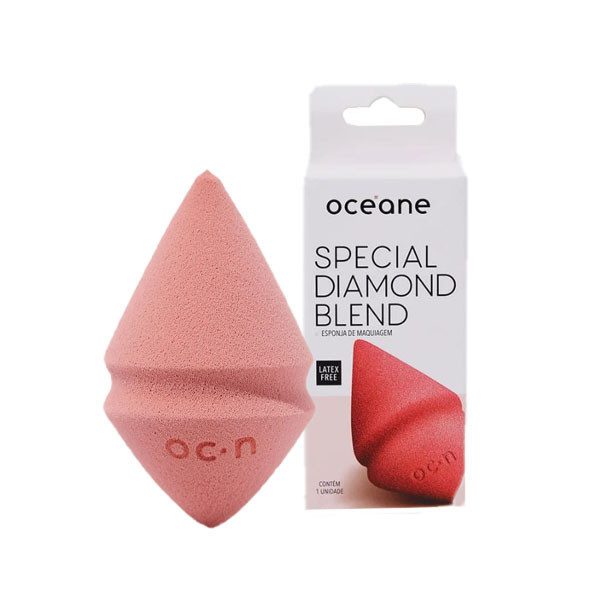 Esponja de Maquiagem Diamond Blend Nude Escuro 1 Esponja de Maquiagem Diamond Blend Nude Escuro