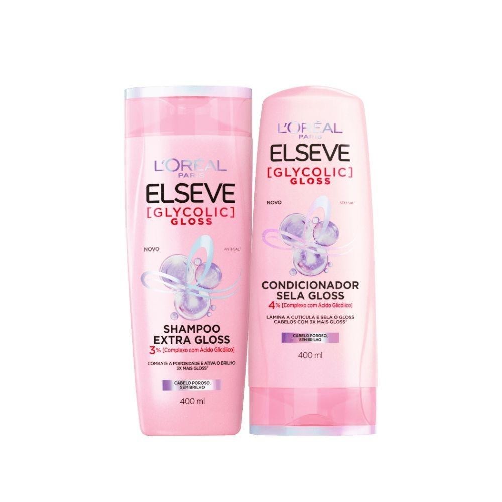 Kit Elseve Glycolic Gloss - Shampoo + Condicionador 1 Kit Elseve Glycolic Gloss - Shampoo + Condicionador