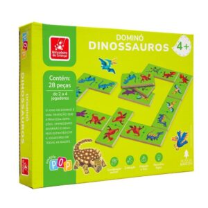 Dominó Dinossauro Infantil Madeira