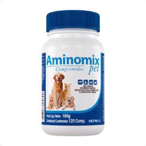 Aminomix Pet Vetnil Suplemento para Animais - 120 Comprimidos