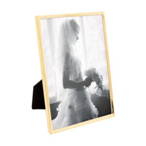 Porta Retrato Wolff Dourado Aço Inox 13x18cm