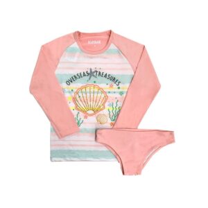 Conjunto Biquíni Menina Concha Proteção UV - Kidstok
