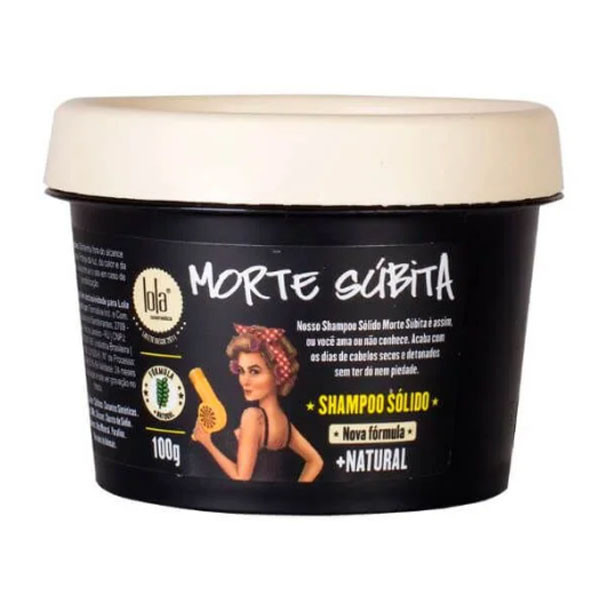 Shampoo S?lido Lola Morte S?bita 100g 1 Shampoo Sólido Lola Cosmetics Morte Subita 100g