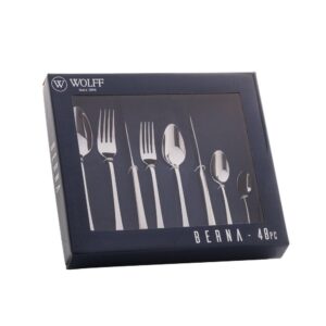 Faqueiro 48 Peças Wolff Berna Aço Inox