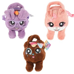 Bolsa de Pelúcia Infantil Pet Sortida Linha Make Brinq com Alça Transversal PoliBrinq - BO02