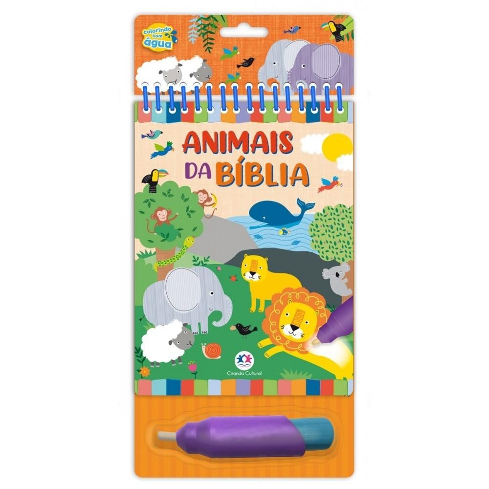 Aquabook Animais B?blia - Colorir com ?gua 1 Aquabook Animais Bíblia - Colorir com Água