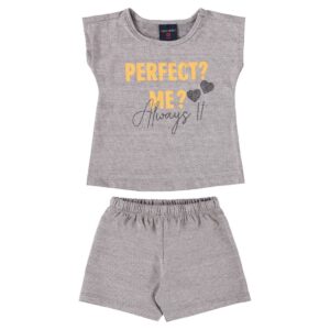 Conjunto Bebê Menina Blusa e Short Glitter
