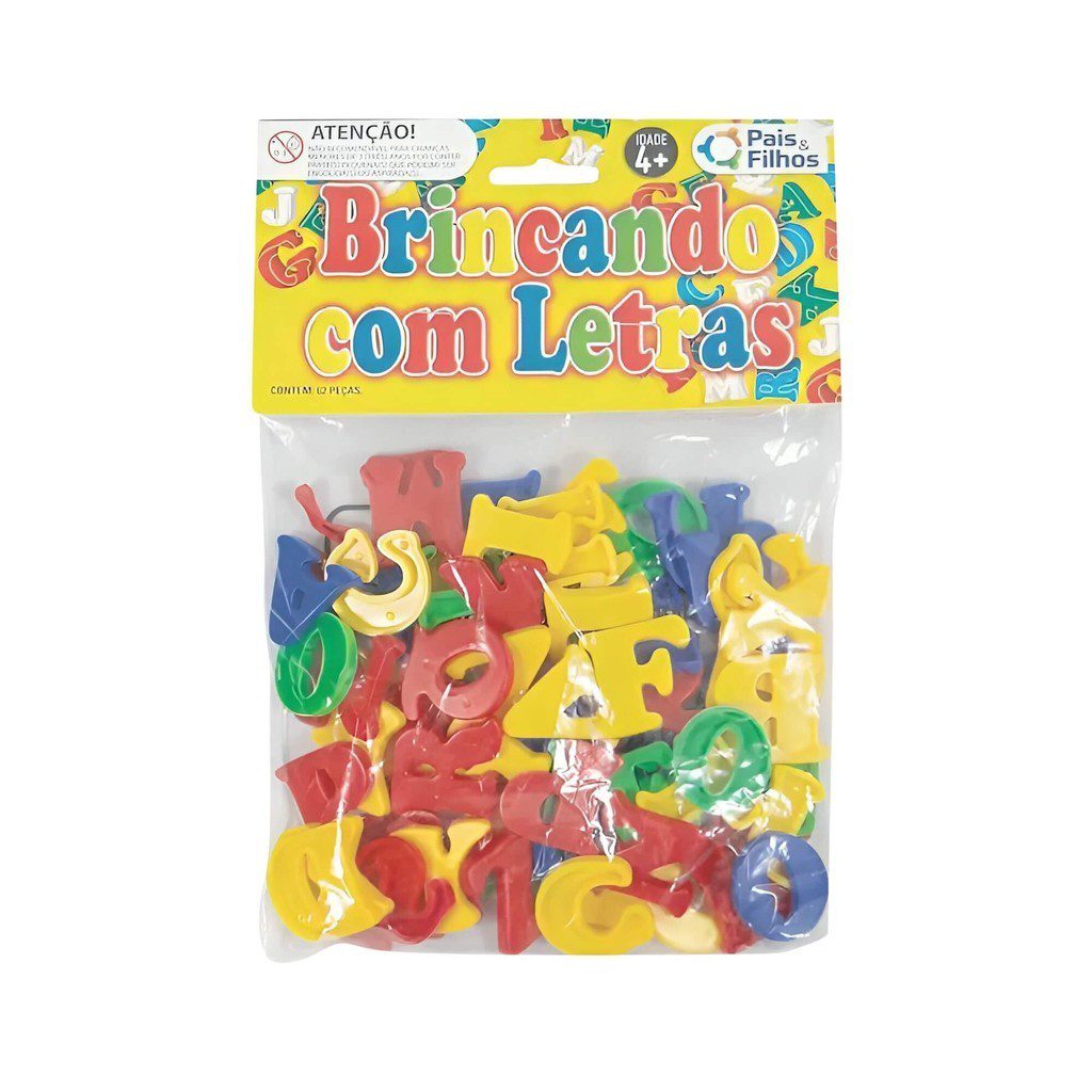 Jogo de Letras 62 Pe?as Pais e Filhos 1 Jogo de Letras 62 Peças Pais e Filhos