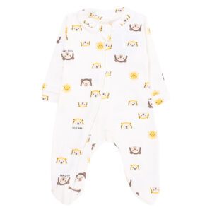 Macacão Longo Bebê Ursinho Suedine RN-G