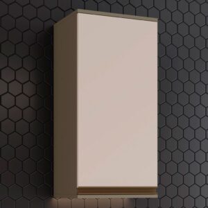 Armário Aéreo Cozinha Connect 1 Porta 100% Mdf Duna/Cristal C81 - Henn