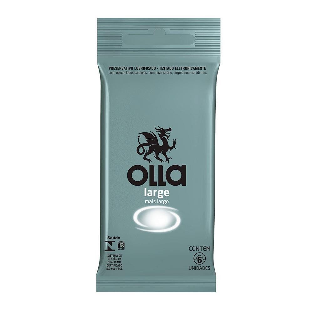 Olla Preservativo Large - 6 Unidades 1 OLLA PRESERVATIVO LARGE + LARGO COM 6 UNIDADES