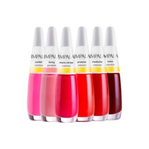 Kit Esmaltes Impala Vermelhos (6 cores)