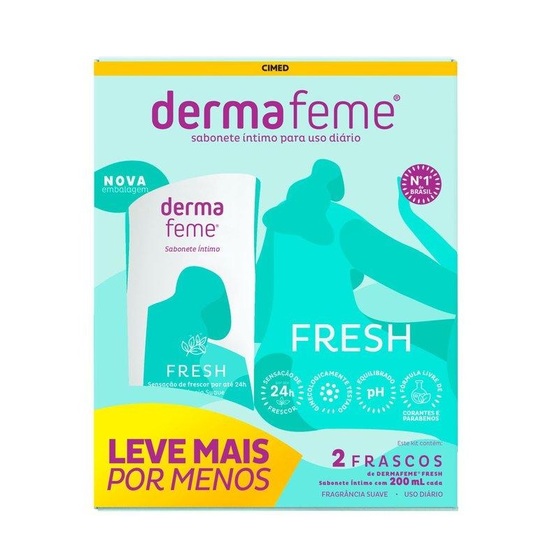 Kit Sabonete L?quido ?ntimo Dermafeme Fresh 1 Kit Sabonete Líquido Íntimo Dermafeme Fresh