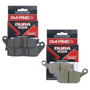 Kit Pastilhas de Freio Cb 500X / Cb 500R / Cb 500F Diafrag (Semimetálica)