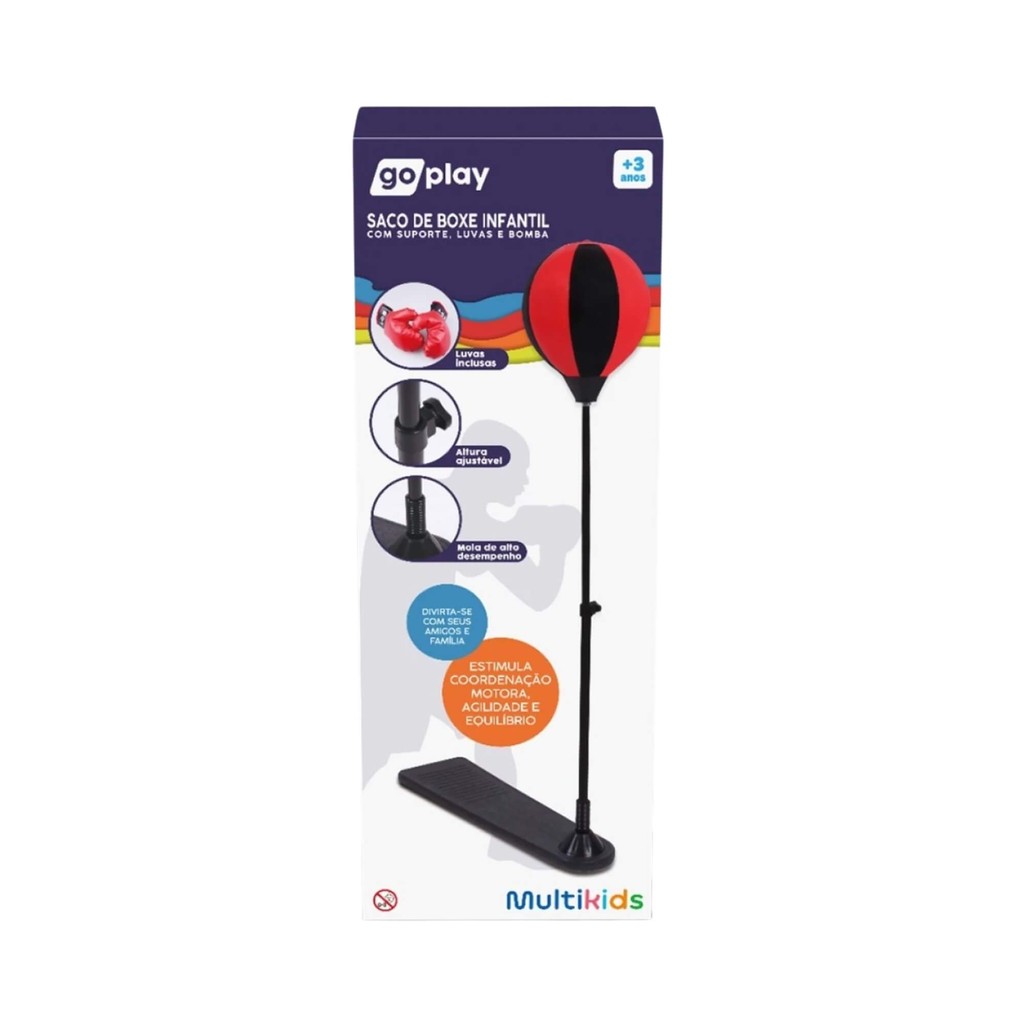 Saco de Boxe Infantil Go Play Multikids 1 Saco de Boxe Infantil Go Play Multikids