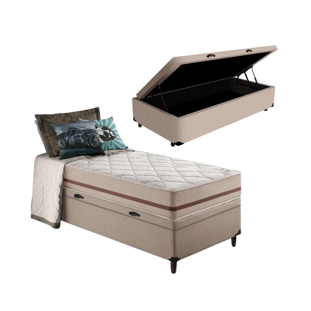 Cama Box Ba? Solteiro King Classic 1 Cama Box Baú Solteiro King Classic