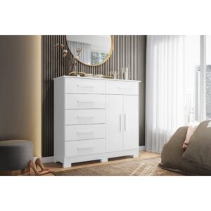 Cômoda Xangai 6 Gavetas Branco - Albatroz