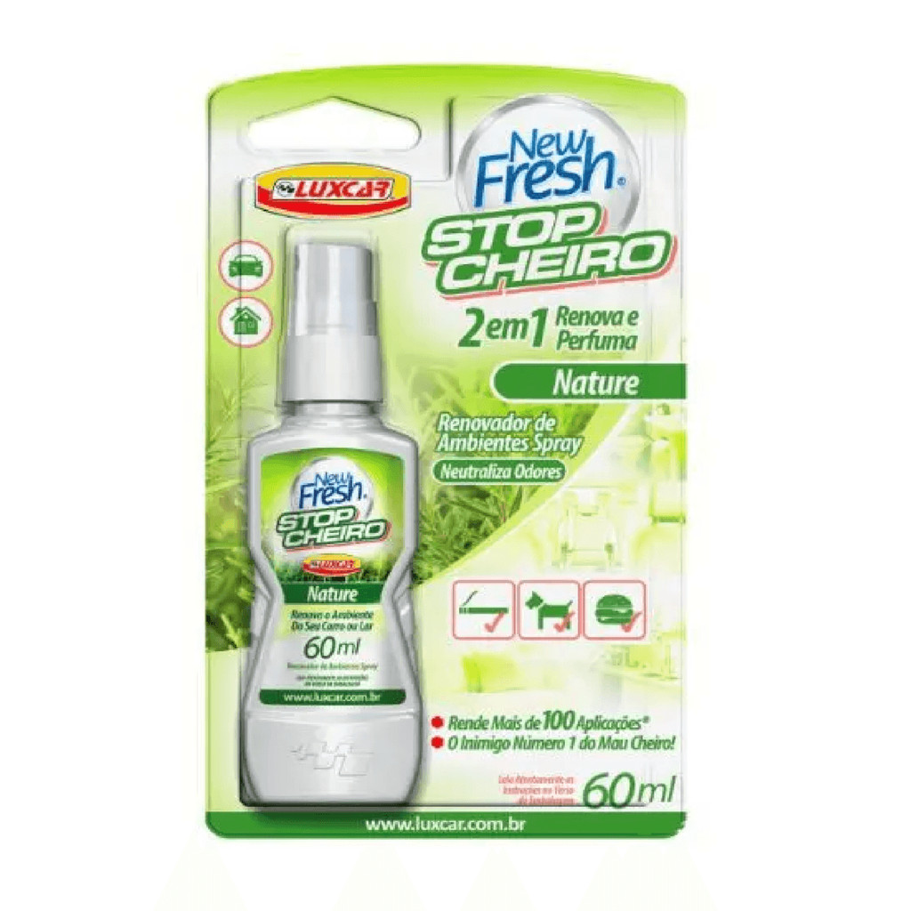 Spray Stop Cheiro Carro New Fresh 60ml 1 Stop Cheiro Anti Tabaco New Fresh Nature Spray 60 Ml