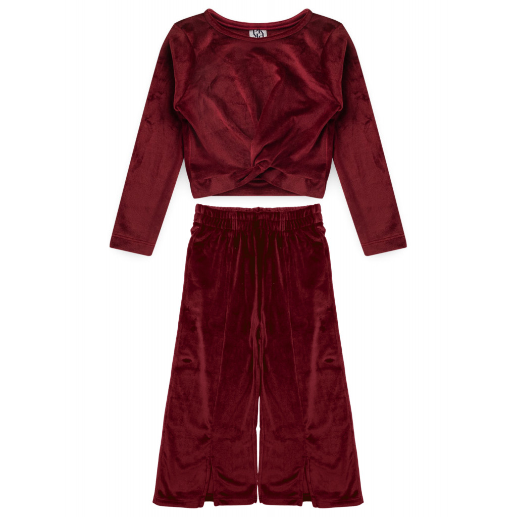 Conjunto Feminino Infantil N? Veludo - Plush 1 Conjunto Feminino Infantil Nó Veludo