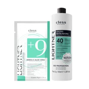 Kit Lightner 2pc (Agua Oxigenada 40vol 100ml + Pó Descolorante 50g)