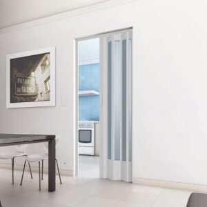 Porta Sanfonada PVC Transparente 210x60cm