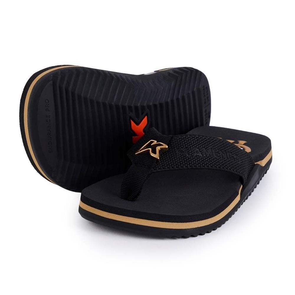 Chinelo Kenner Flamengo Kids NK6 Pro 1 Chinelo Kenner NK6 Pro Gold Flamengo Kids - Preto e Dourado