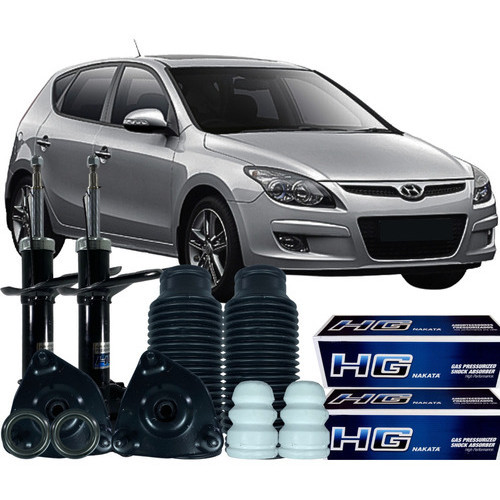 Kit Amortecedores I30 Original Nakata 1 Par Amortecedor DianteiroBatente Coxim Coifa C/ Rolamento I30