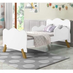 Mini Cama Infantil com Proteção Lateral Branco