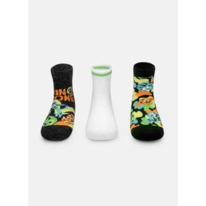 Meias Bebê Dino Trio Algodão Puket - 3 Pares