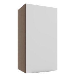 Armário Aéreo Madesa Stella 35 cm 1 Porta - Rustic/Branco
