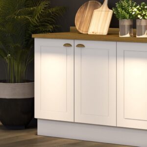 Balcão Cozinha 2 Portas 80cm Branco