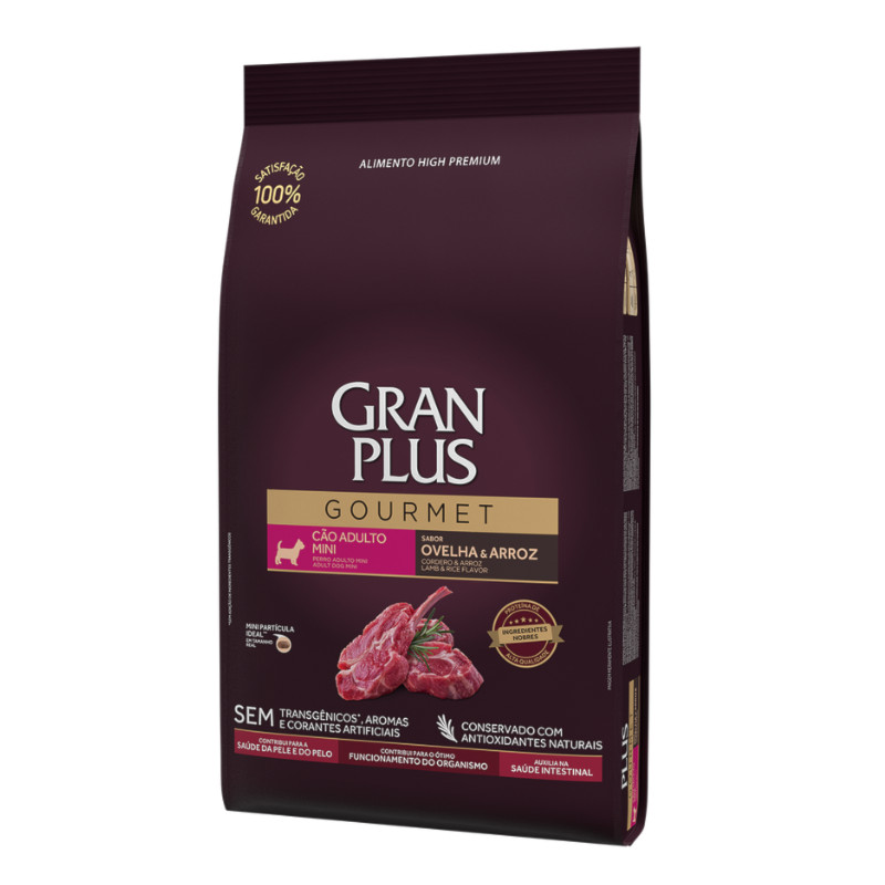 Ra??o GranPlus Gourmet Mini Ovelha Arroz 1 Ração GranPlus Gourmet Mini Ovelha Arroz