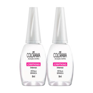 Kit 2 Esmalte Colorama Cor Pétala Branca com 8ml