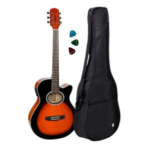 Violão Elétrico Giannini Gsf1d - Kit Completo
