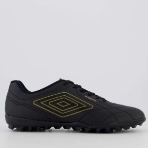Chuteiro Society Umbro Preto e Dourado Masculino
