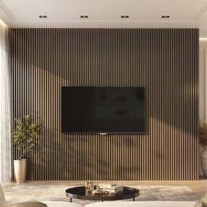 Painel Ripado PVC Imbuia 2,70m Barra 6 Unidades