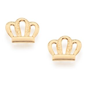 Brinco Infantil Coroa Vazada Rommanel
