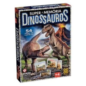 Jogo de Cartas Supermemória Dinossauros