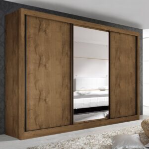 Guarda Roupa Casal Freijó 242cm Espelho