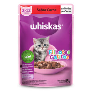 Sachê Whiskas Gatos Filhotes Carne 85g