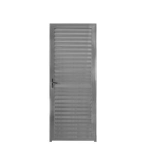 Porta Alumínio Lambril Cromado 210x80cm