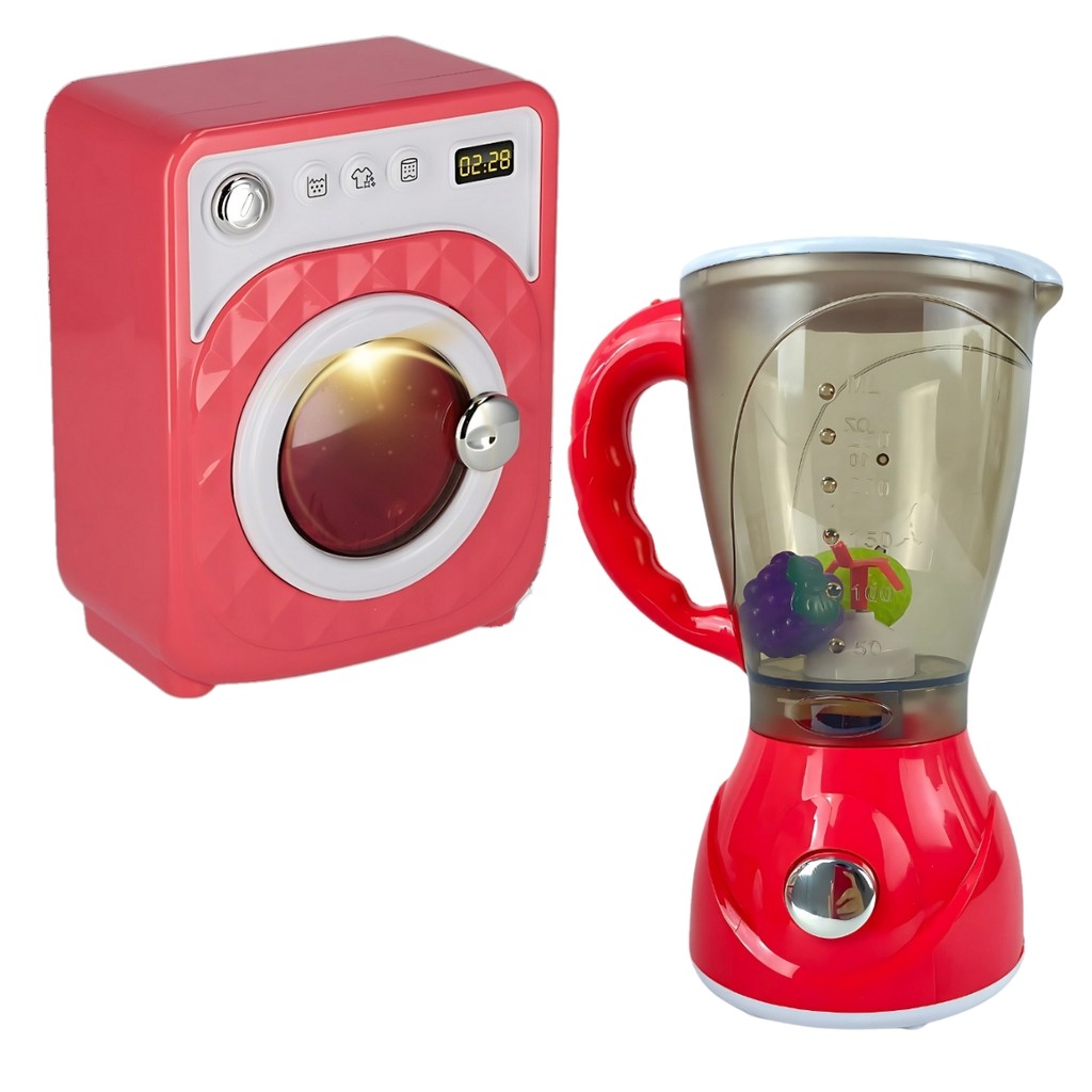 Brinquedo Eletrodom?stico Infantil - Lava ou Liquidifica 1 Brinquedo Infantil Eletrodomésticos Com Luz e Som - Castela Brasil