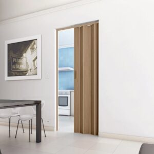 Porta Sanfonada PVC 210cm Castanho
