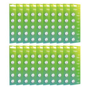 Kit 100 Pilhas Moeda Cr2032 3V Blister Cartela Relógio Elgin